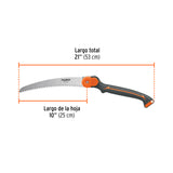 Serrucho Plegable 10' Hoja Curva 5 Dpp Mango Plástico, Truper