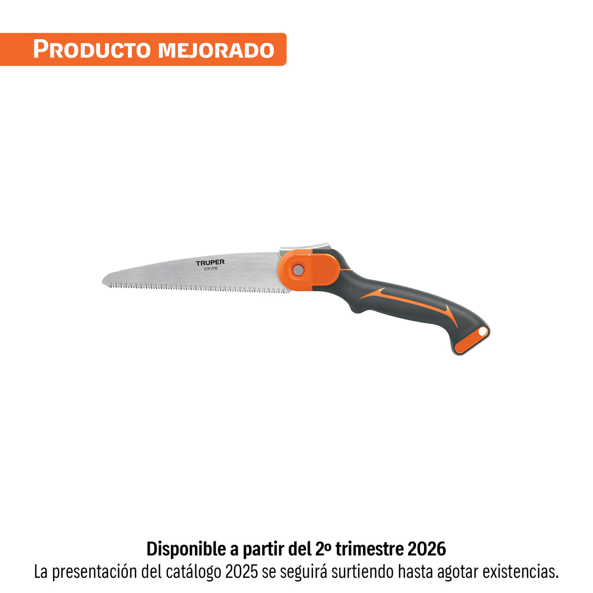 Serrucho Plegable 7' Hoja Recta 11 Dpp Mango Plástico, Truper