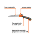 Serrucho Plegable 7' Hoja Recta 11 Dpp Mango Plástico, Truper