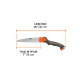 Serrucho Plegable 7' Hoja Recta 11 Dpp Mango Plástico, Truper