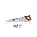 Serrucho 26' Selecto, 6 Dpp, Truper