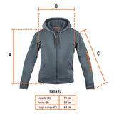 Sudadera Gris para Caballero, Talla g, Truper