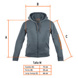 Sudadera Gris para Caballero, Talla m, Truper