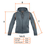 Sudadera Gris para Caballero, Talla Eg, Truper
