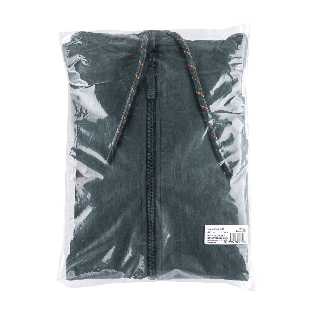 Sudadera Gris para Dama, Talla g, Truper
