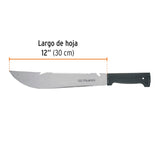 Machete Rambo 12', Cacha Inyectada Negra, Truper