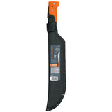 Machete Rambo 12', Cacha Remachada Naranja, con Funda, Truper