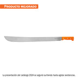 Machete Estándar 26' Cacha Naranja Remachada, Truper