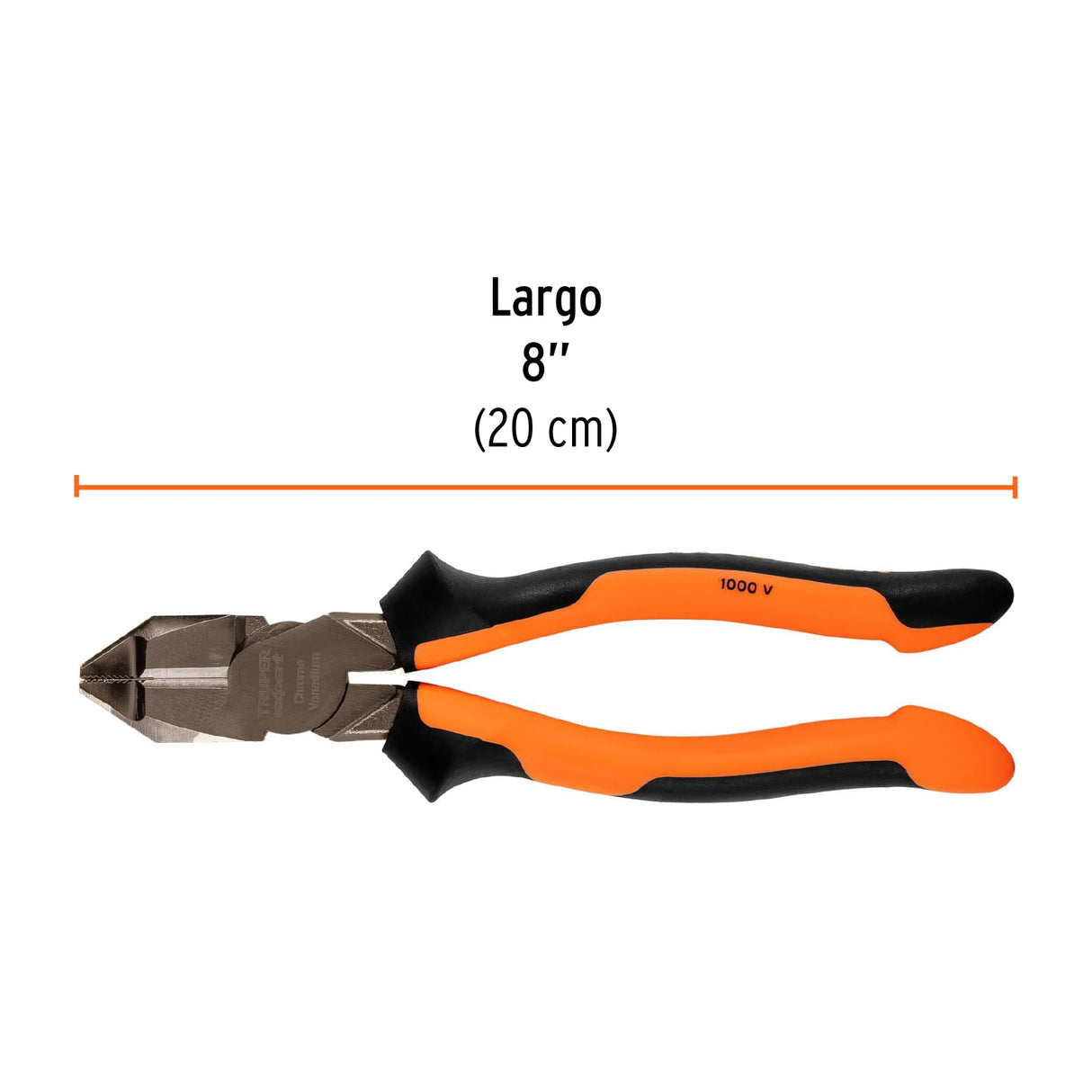 Pinza Electricista 8' Uso Rudo, Alta Palanca, Comfort Grip