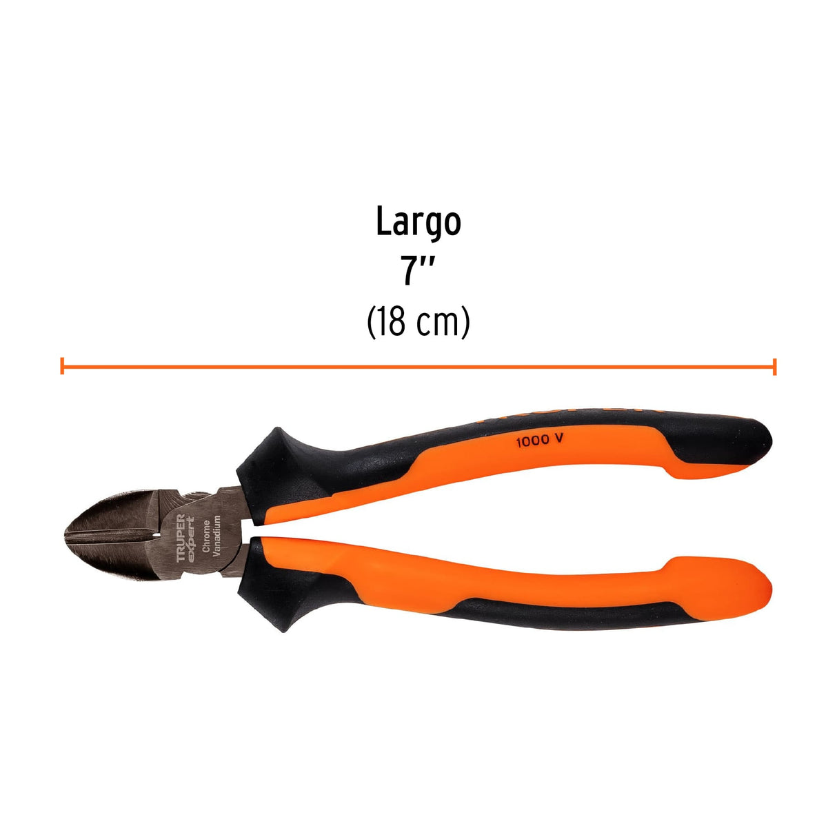 Pinza Corte Diagonal 7' Alta Palanca, Comfort Grip, Expert