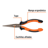 Pinza Punta y Corte 7' Mango Comfort Grip, Truper Expert