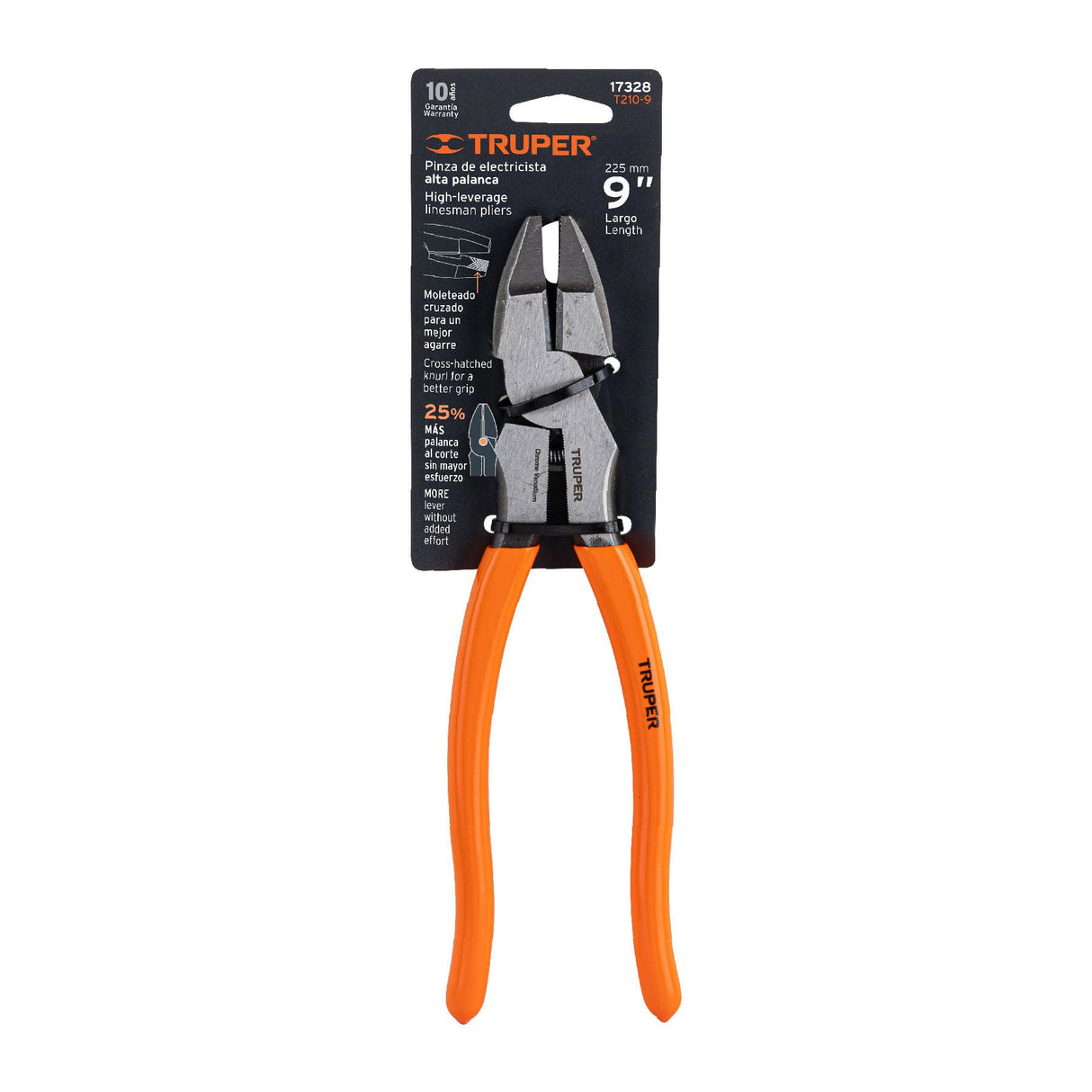 Pinza para Electricista 9' Alta Palanca Mango PVC, Truper