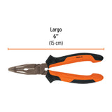 Pinza Punta Curva 6' Mango Comfort Grip, Truper Expert