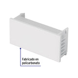 Tapón Ciego, 1 Módulo, Línea Española, Color Blanco, Volteck