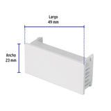 Tapón Ciego, 1 Módulo, Línea Española, Color Blanco, Volteck