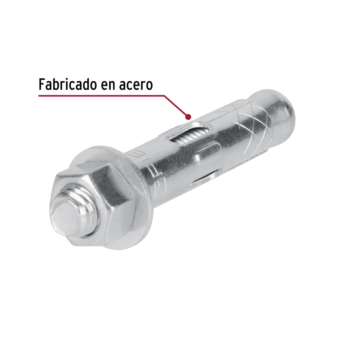 Caja con 25 Taquetes Expansivos de 1/2' con Tornillo, Fiero