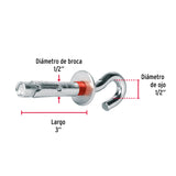 Bolsa con 2 Taquetes Expansivos 12X75 mm con Armella Abierta