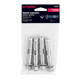 Bolsa con 4 Taquetes Expansivos de 3/8' con Tornillo, Fiero
