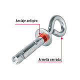 Bolsa con 4 Taquetes Expansivos 8X50 mm con Armella Cerrada