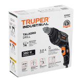 Taladro 1/4', 380 W, Truper Industrial