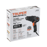 Taladro Atornillador 3/8', 400 W, Truper Industrial