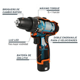 Taladro Compacto 3/8', 12 V, Pro