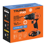 Taladro 1/2', 20 V, 1 Batería 2 Ah, Truper Pro