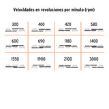 Taladro de Piso 17', 1-1/2 HP (1200 W), Broquero 5/8', Truper