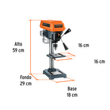 Taladro de Piso 8', 1/3 HP (250 W), Broquero 1/2', Truper