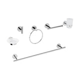 Juego de 6 Accesorios para Baño Acabado Cromo, Foset Túbig
