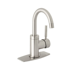Monomando corto para lavabo, satín, Foset TÚBIG