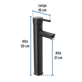 Monomando Alto Negro para Lavabo, Foset Túbig