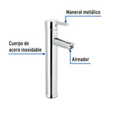 Monomando Alto Cromo para Lavabo, Foset Túbig