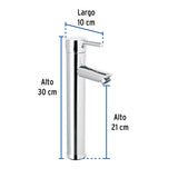 Monomando Alto Cromo para Lavabo, Foset Túbig