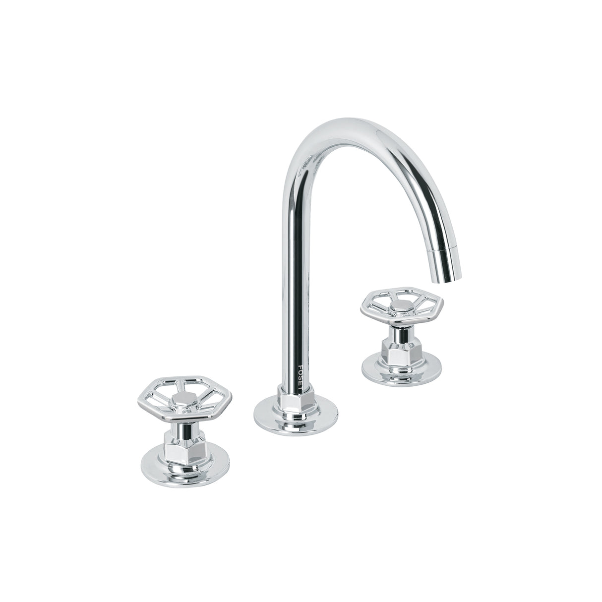 Mezcladora p/lavabo, taladros separados, redondos, cromo, TÚBIG