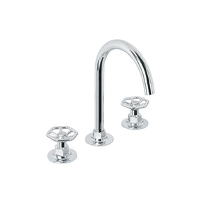 Mezcladora p/lavabo, taladros separados, redondos, cromo, TÚBIG