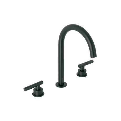 Mezcladora p/lavabo, taladros separados, palanca, negro, TÚBIG