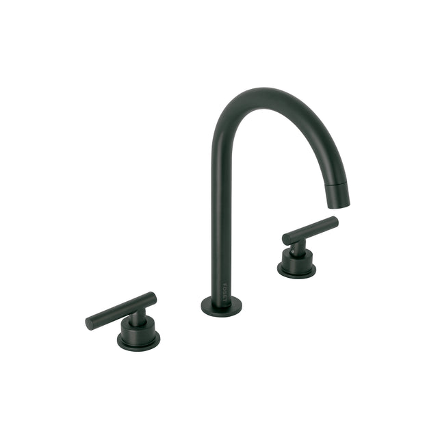 Mezcladora p/lavabo, taladros separados, palanca, negro, TÚBIG