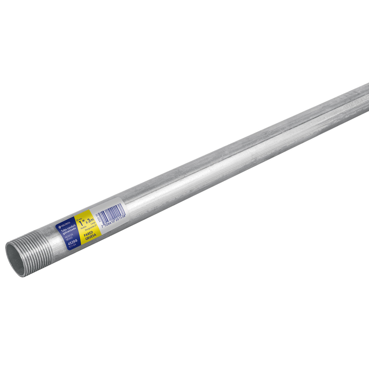 Tubo Conduit 1' Pared Gruesa (1.8 mm), Et. Amarilla, 3 m