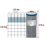 Rollo de 30 m X 0.75 m de Malla Mosquitera Plástica Gris