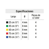 Juego de 20 Tensores Elásticos, Pretul