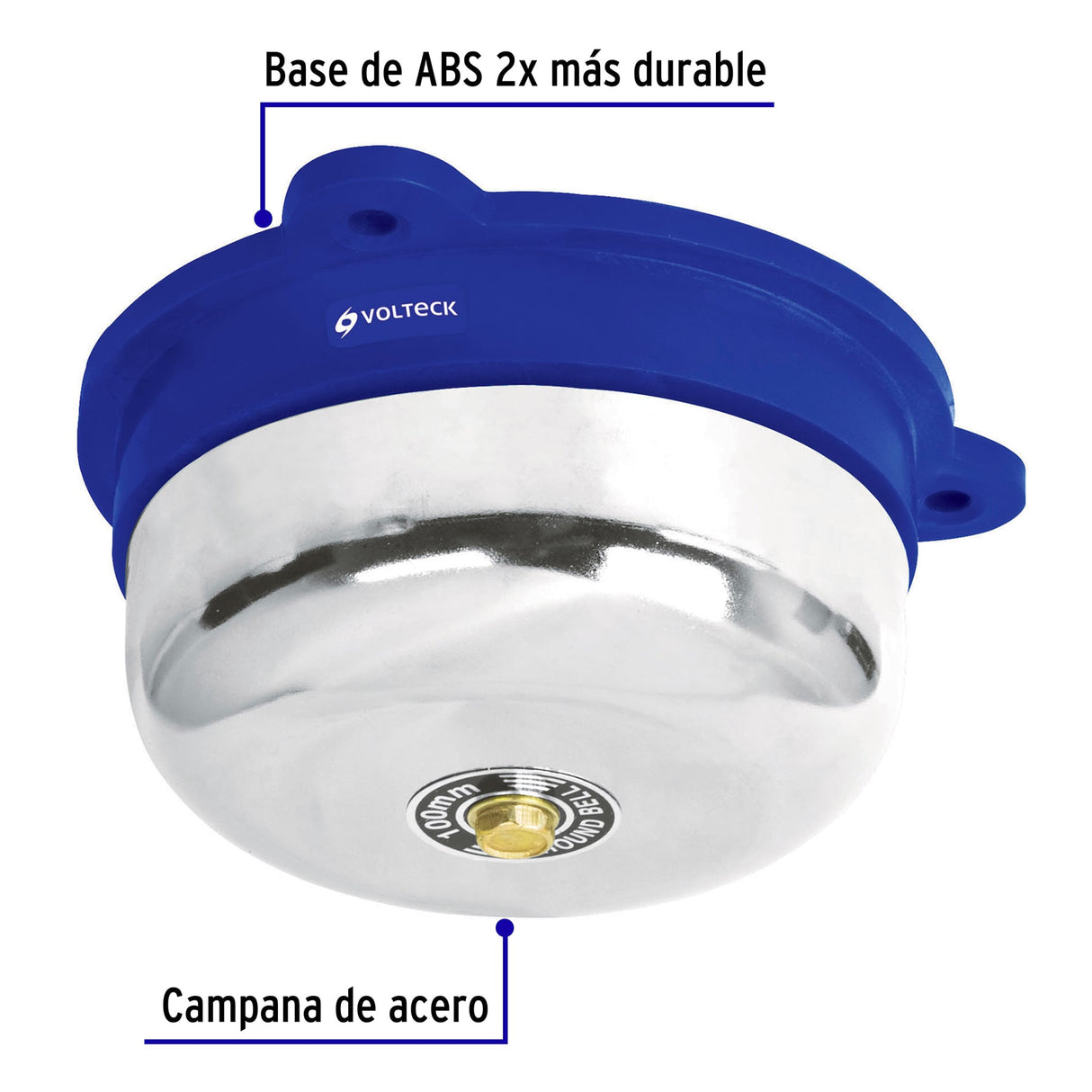 Timbre Industrial Tipo Campana de 4', Volteck