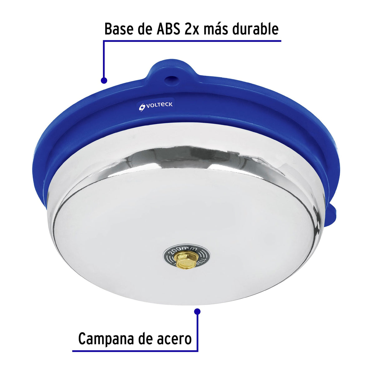 Timbre Industrial Tipo Campana de 8', Volteck