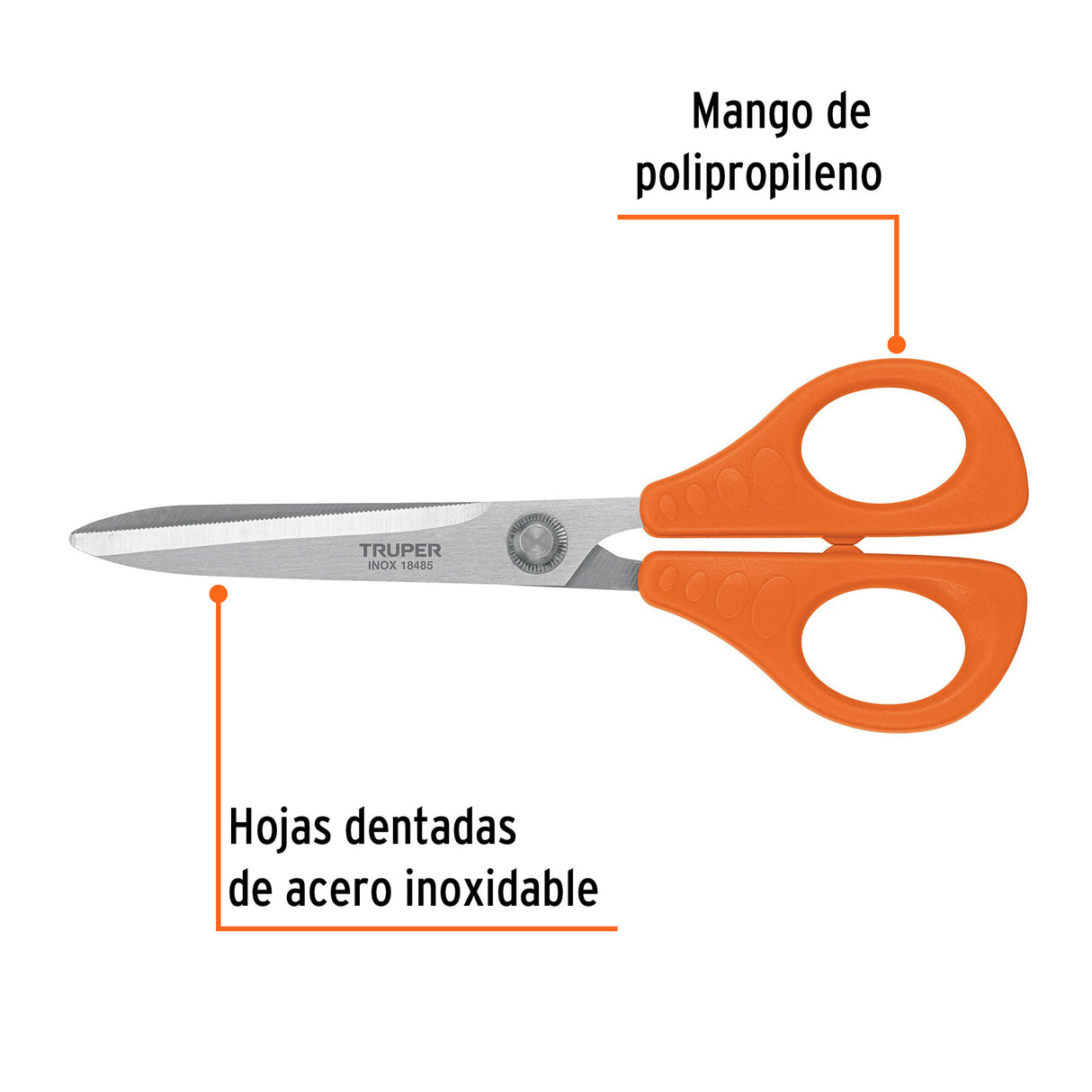 Tijera 8' para Oficina, de Acero Inoxidable, Truper