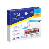 Par de Tiras LED Secuenciales para Auto 30 cm Blanco-amarillo
