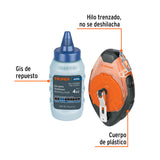 Tiralíneas Profesional Plástico con Gis, 30M(100 ft), Truper