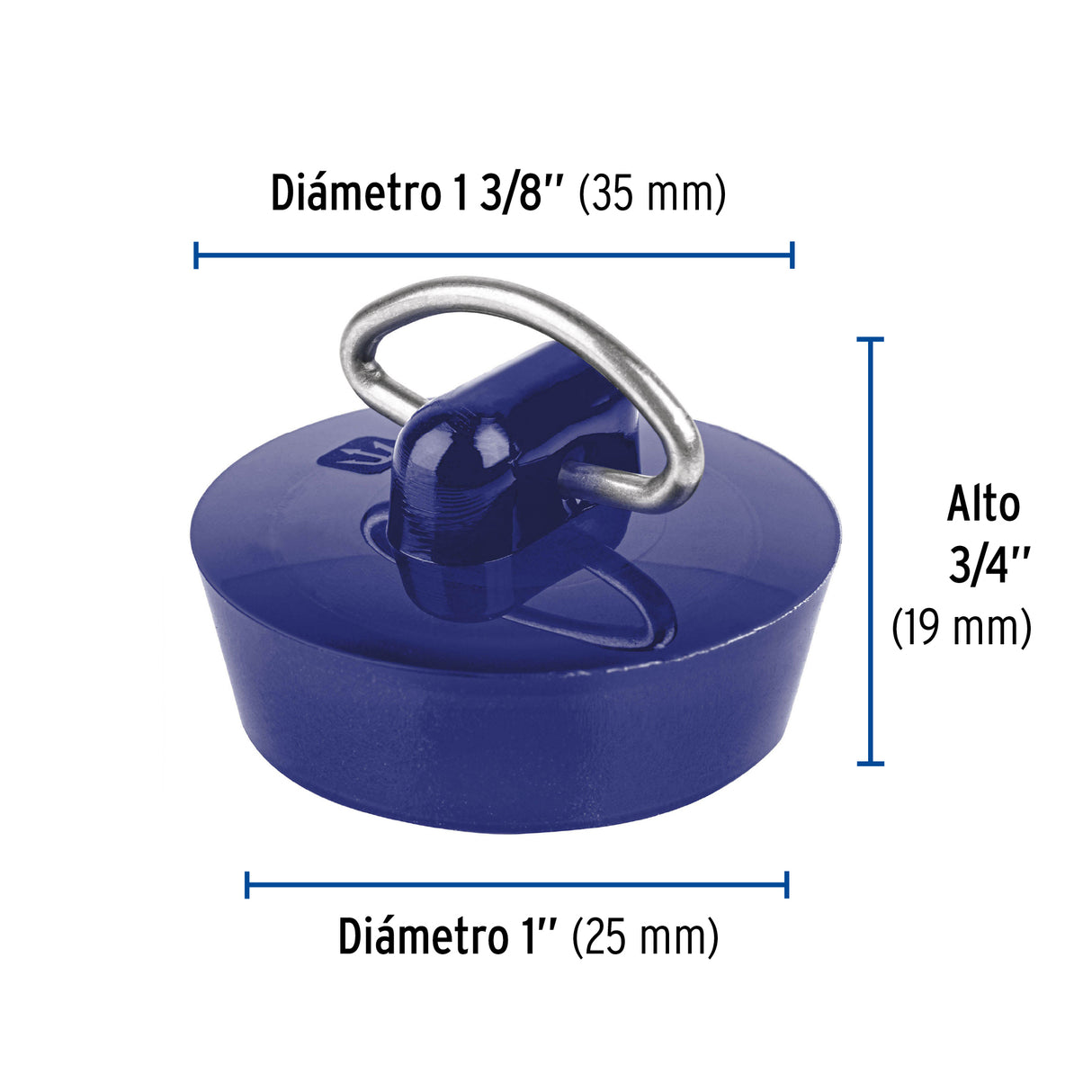 Tapón de PVC para Lavabo, 26 a 35 mm, Foset