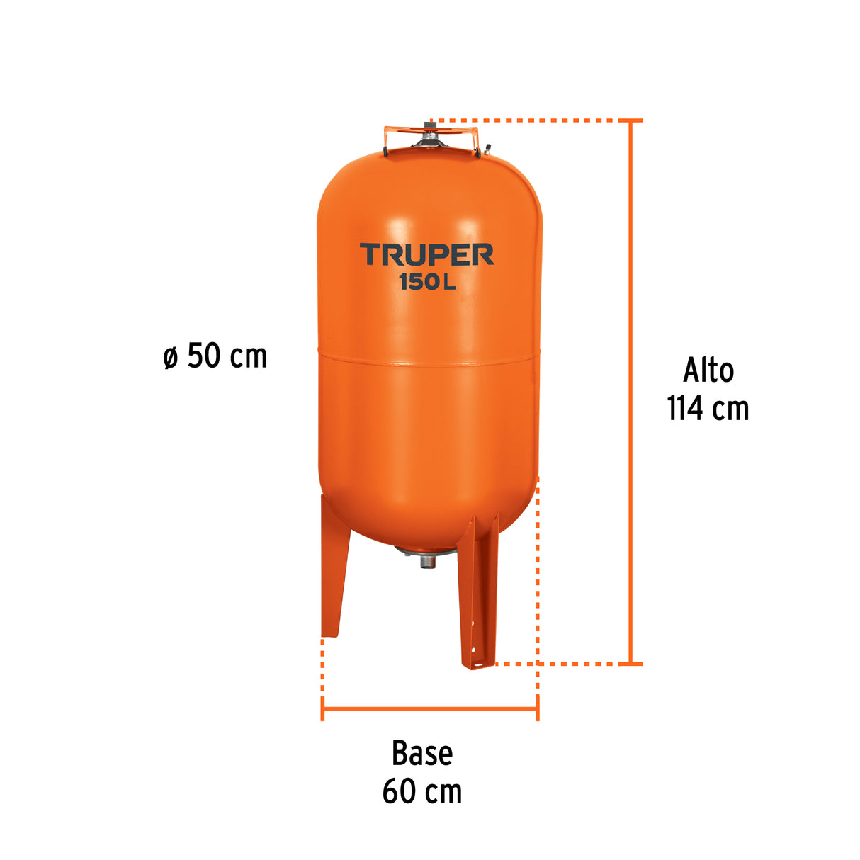 Tanque Hidroneumático Vertical, 150 Litros, Truper
