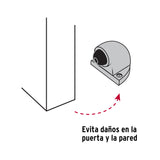 Tope Tipo Codo para Puerta, Acabado Latón Antiguo, Hermex