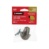 Tope Tipo Codo para Puerta, Acabado Latón Antiguo, Hermex